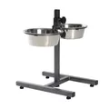 Hundebar, Höhe 40 cm, 2 Näpfe 1,8 l/21 cm