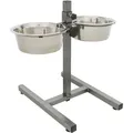 Weiteres Produktbild Hundebar, Höhe 40 cm, 2 Näpfe 1,8 l/21 cm
