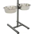 Weiteres Produktbild Hundebar, Höhe 50 cm, 2 Näpfe 2,8 l/24 cm