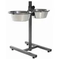 Weiteres Produktbild Hundebar, Höhe 50 cm, 2 Näpfe 2,8 l/24 cm