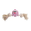 Weiteres Produktbild MINI-Hundekopf mit Baumwollhantel, mit Sound, 5x18 cm, rosa/natur, HipHop