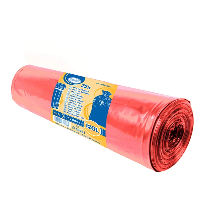 Hauptbild des Produkts Pytel na odpadky (LDPE) červený 70 x 110 cm 120L [25 ks]