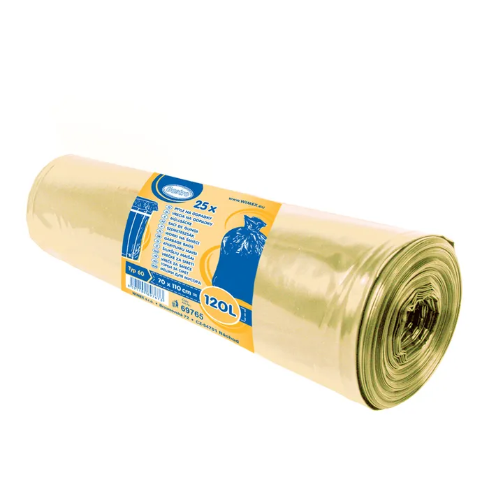 Hauptbild des Produkts Pytel na odpadky (LDPE) žlutý 70 x 110 cm 120L [25 ks]
