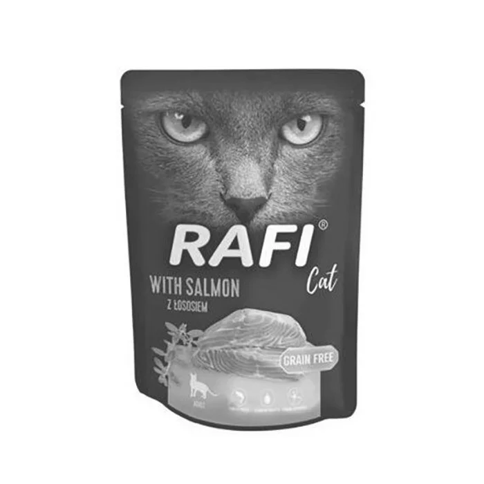Hauptbild des Produkts RAFI kompletní krmivo s lososem pro kočky, bez obilovin, kapsička 300 g