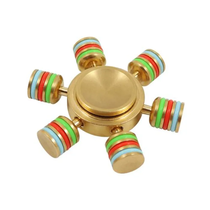 Hauptbild des Produkts Rainbow Fidget Spinner - 6,0 cm mosazný kov