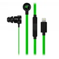Razer Hammerhead for iOS, Kophörer mit Mikrofon, Lautstärkeregelung, schwarz, lightning