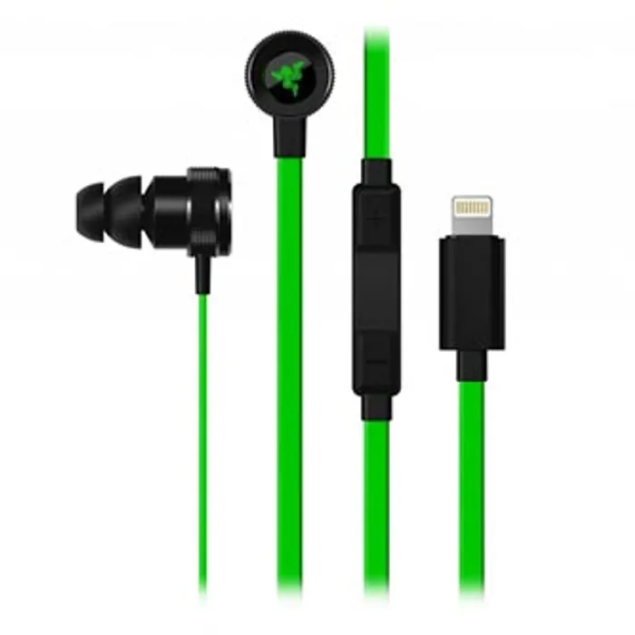 Hauptbild des Produkts Razer Hammerhead for iOS, sluchátka s mikrofonem, ovládání hlasitosti, černá, lightning