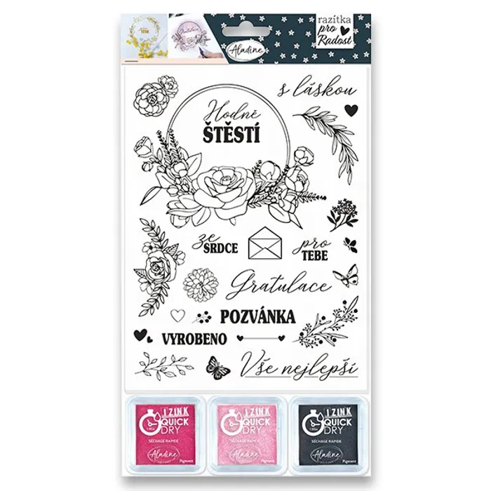 Hauptbild des Produkts Razítka Aladine Stamp With Love Květinová razítka, 25 ks