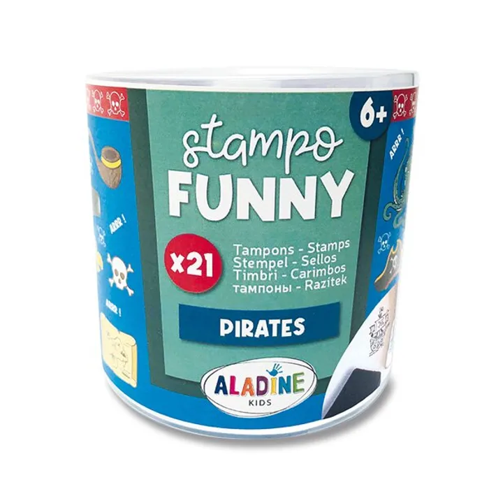 Hauptbild des Produkts Razítka Aladine Stampo Funny Piráti, 21 ks