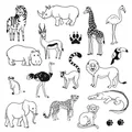 Weiteres Produktbild Razítka Aladine Stampo Funny Safari, 17 ks