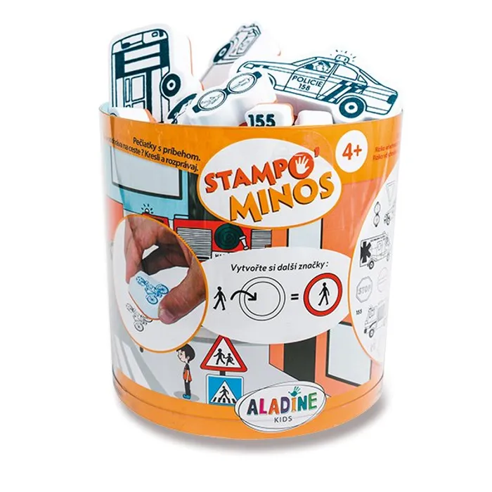 Hauptbild des Produkts Razítka Aladine Stampo Minos - Dopravní prostředky 28 ks