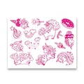 Weiteres Produktbild Stempel Aladine Stampo Textile Einhörner, 14 Stk