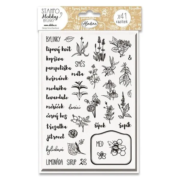 Hauptbild des Produkts Razítka Stampo Hobby - Bylinky 49 ks