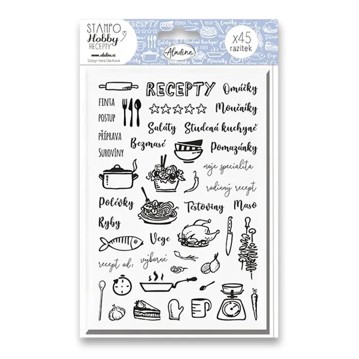 Hauptbild des Produkts Razítka Stampo Hobby - Moje recepty 52 ks