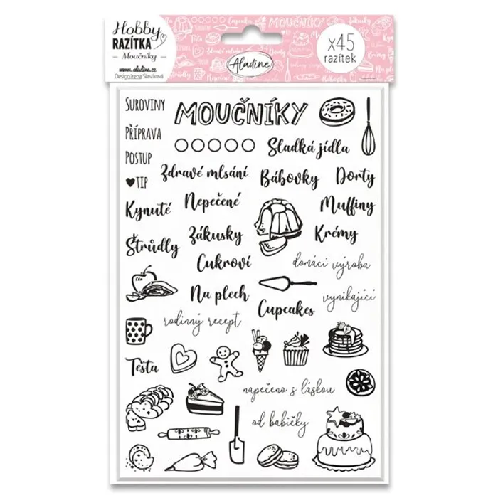 Hauptbild des Produkts Razítka Stampo Hobby Moučníky, 45 ks