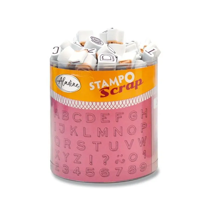 Hauptbild des Produkts Razítka Stampo Scrap Tři mini abecedy, 103 ks