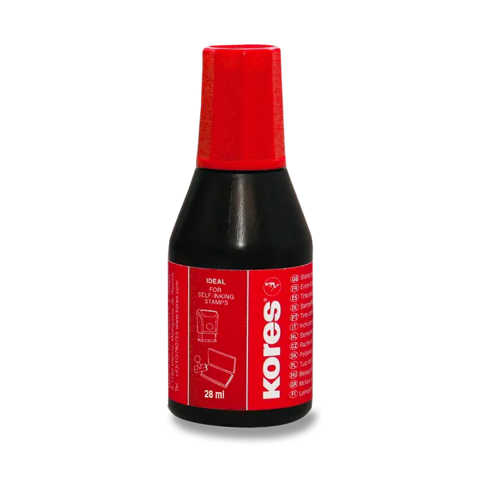 Hauptbild des Produkts Razítkovací barva Kores - 28 ml červená