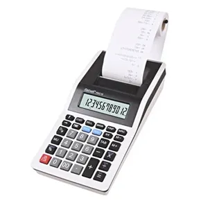 Rebell Taschenrechner RE-PDC10 WB, weiss-schwarz, Druckender Tischrechner, 12-stellig