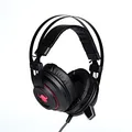 Red Fighter H3, Kophörer mit Mikrofon, Lautstärkeregelung, schwarz/rot, gaming, LED-Beleuchtung, 2x 3.5 mm jack + USB