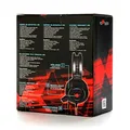 Red Fighter H3, Kophörer mit Mikrofon, Lautstärkeregelung, schwarz/rot, gaming, LED-Beleuchtung, 2x 3.5 mm jack + USB