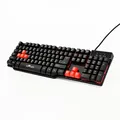 Red Fighter K1, Tastatur US, Game, unterbeleuchtet typ verkabelt (USB), schwarz, 3 farbige Hintergrundbeleuchtung
