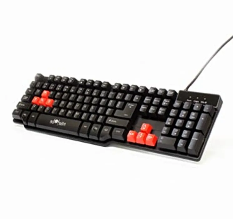 Hauptbild des Produkts RED FIGHTER K1, Klávesnice US, herní, podsvícená typ drátová (USB), černá, 3 barvy podsví