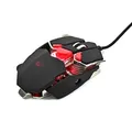 Weiteres Produktbild Red Fighter Maus M1, 4000DPI, optisch, 10Tas., USB verdrahtet, schwarz, Game