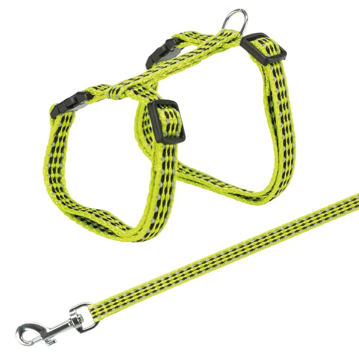 Hauptbild des Produkts Reflexní postroj s vodítkem na kočku 22-42cm/10mm 1,2m