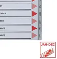 Weiteres Produktbild Register, Jan-Dez, grau, Kunststoff, A4, ESSELTE
