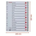 Weiteres Produktbild Register, Jan-Dez, grau, Kunststoff, A4, ESSELTE