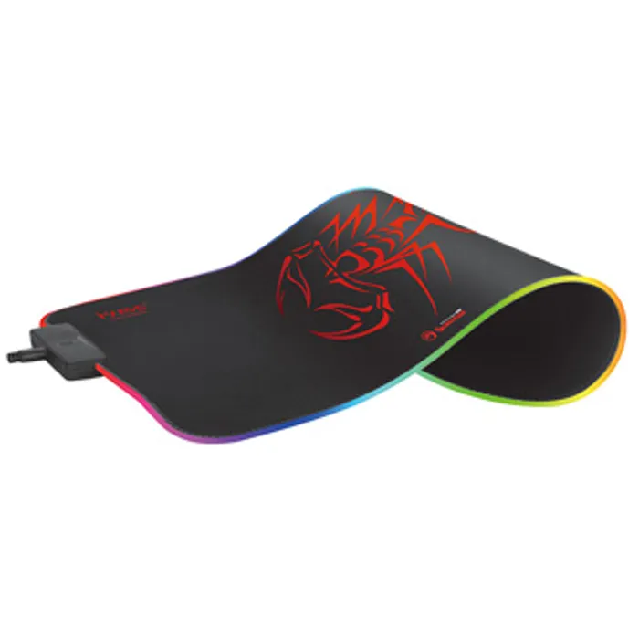Hauptbild des Produkts RGB Podložka pod myš, MG8, herní, černá, 350 x 250 mm, 3 mm, Marvo, RGB podsvícení
