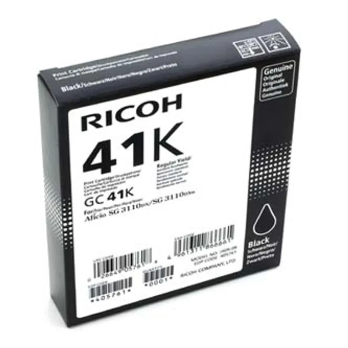 Hauptbild des Produkts Ricoh originální gelová náplň 405761, black, 2500str., GC41HK, Ricoh AFICIO SG 3100, SG 3