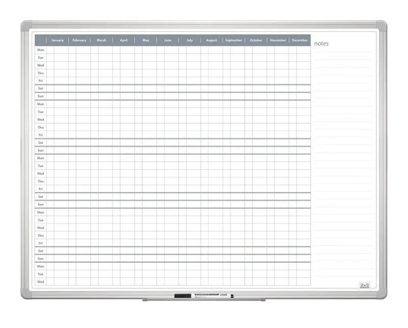 Hauptbild des Produkts Roční plánovací tabule 90x120 ENG New design