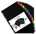 Sortierer, schwarz, Kunststoff, A4 Maxi, 12 Blatt, VIQUEL