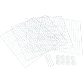 Spreizdrahtteile 35 x 35 cm für Innengehege #62460, 4 Stück, weiß