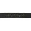 Weiteres Produktbild Rustikales Heartbeat-Halsband aus Leder – Schwarz M: 38–47 cm/40 mm