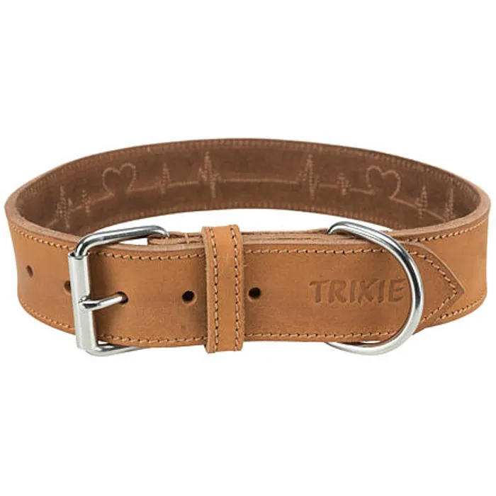 Hauptbild des Produkts Rustic kožený obojek Heartbeat - hnědá L-XL:55-65cm/40mm