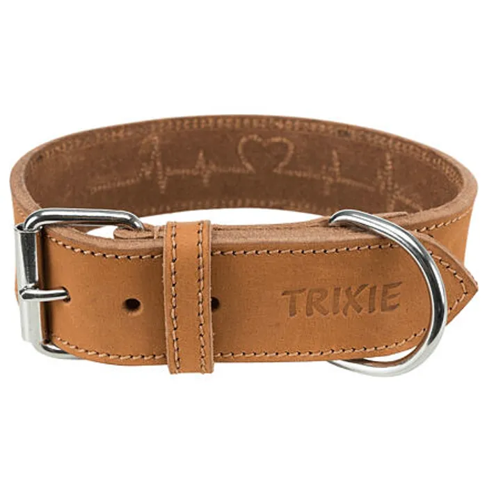 Hauptbild des Produkts Rustic kožený obojek Heartbeat - hnědá L:47-55cm/40mm