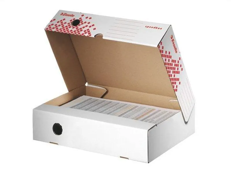 Hauptbild des Produkts Rychle-složitelná horizontální archivační krabice Esselte Speedbox 80 mm, Bílá