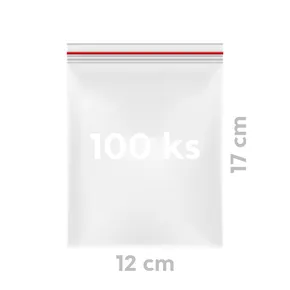 Schnellverschlussbeutel (LDPE) 12 x 17 cm [100 St.]