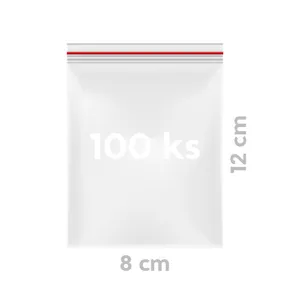 Schnellverschlussbeutel (LDPE) 8 x 12 cm [100 St.]