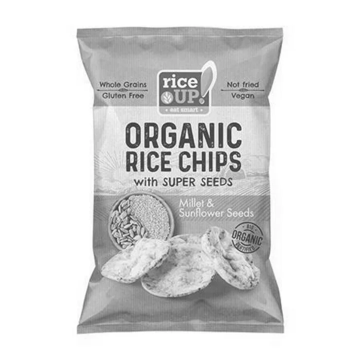 Hauptbild des Produkts Rýžové chipsy "Bio", jáhly a slunečnicová semínka, 25 g, RICE UP