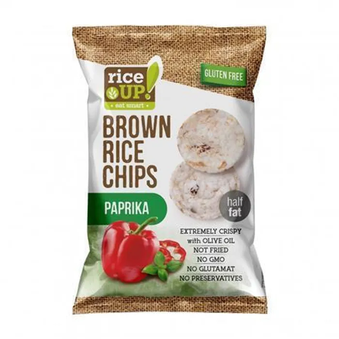 Hauptbild des Produkts Rýžové chipsy, paprika, 60 g, RICE UP