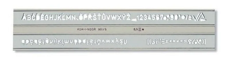 Hauptbild des Produkts Šablona 748006 písmenková 5mm