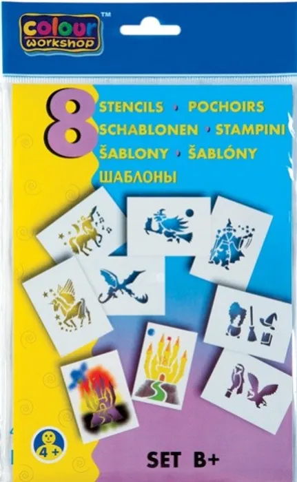 Hauptbild des Produkts Šablona foukací fixy 9996 B+ pohádkové bytosti [8 ks]