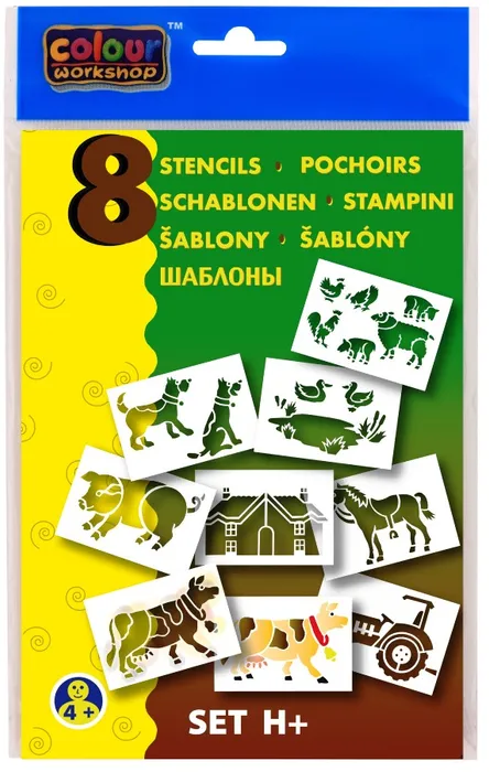 Hauptbild des Produkts Šablona foukací fixy 9996 H+ farma [8 ks]