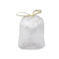 Mülleimerbeutel (HDPE) mit Zugband weiß 50 x 60 cm 30L `M` [20 St.]