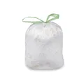 Weiteres Produktbild Mülleimerbeutel (HDPE) mit Zugband weiß 63 x 73 cm 60L `L` [10 St.]