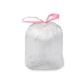 Weiteres Produktbild Mülleimerbeutel (HDPE) mit Zugband weiß 70 x 100 cm 120L `XL` [10 St.]