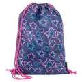 Schuhtasche/ Turnbeutel "Blue Star", blau-rosa, PULSE